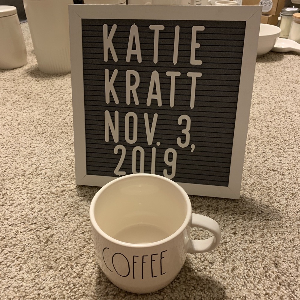 Rae Dunn “Coffee” cappuccino mug